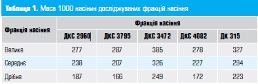 Як правильно садити кукурудзу в залежності від маси насіння